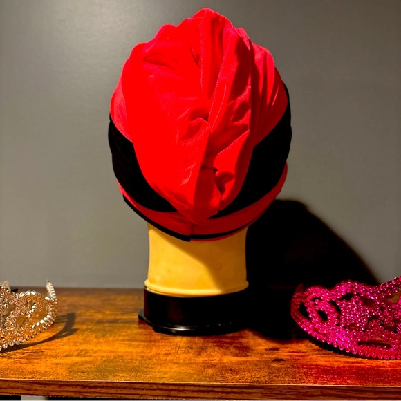 COPY - Courage Caps Chemo Sleep Turban Headwear Scarf Cap (Pink and Black) - Picture 2 of 7